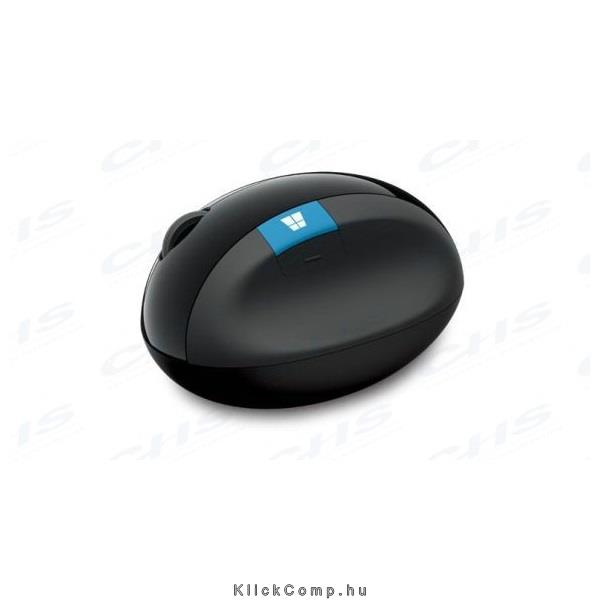 Vezetéknélküli egér Microsoft Sculpt Ergonomic Mouse fekete fotó, illusztráció : L6V-00005