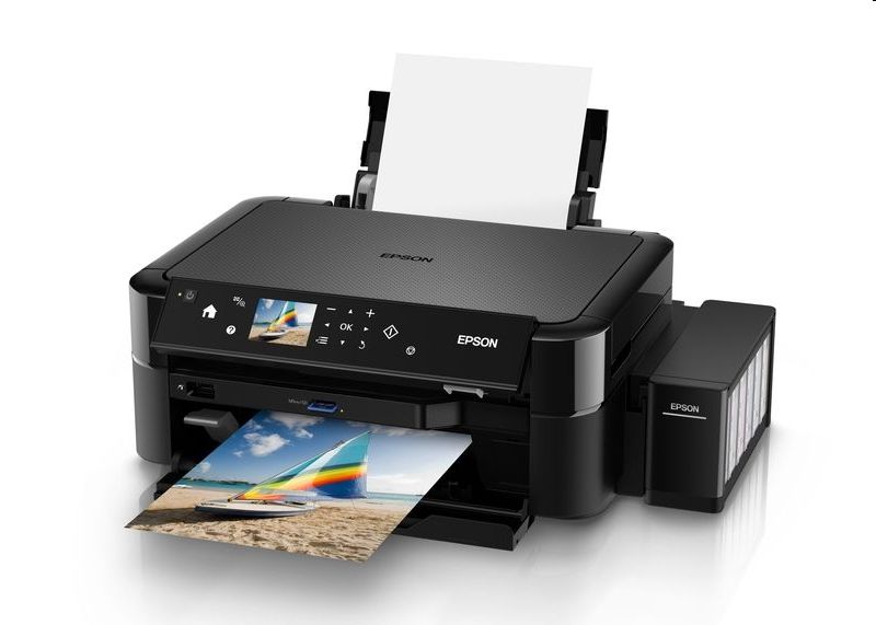 Multifunkciós nyomtató színes A4 Epson nagykapacitású 3in1 multifunkciós készül fotó, illusztráció : L850