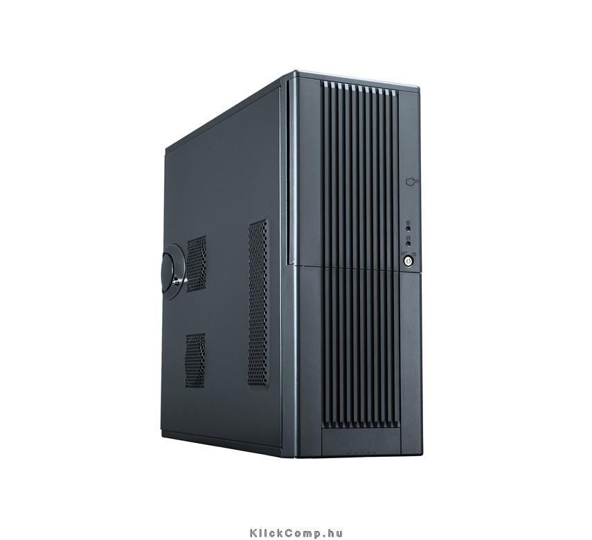 Számítógépház EATX ATX mATX ház CHIEFTEC Uni szériás táp nélküli fekete fotó, illusztráció : LBX-02B-U3-OP