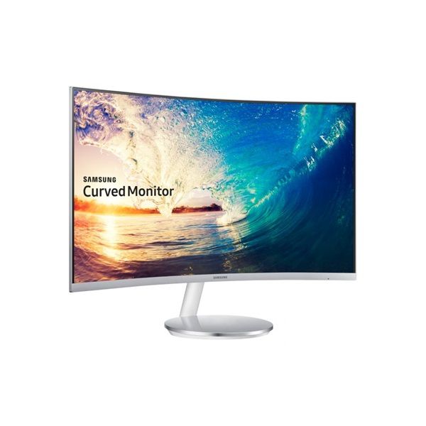 Monitor 27  FullHD 1920x1080 Ívelt LED VA 4ms Mega DCR HDMI DP fehér Samsung C2 fotó, illusztráció : LC27F591FDUXEN