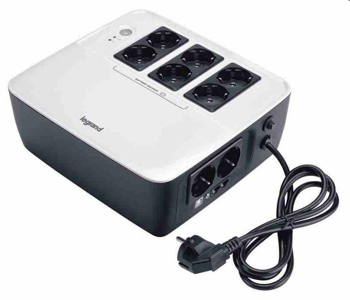 Szünetmentes elosztósor 600VA (6+2)xSHK RJ45/RJ11 IN/OUT USB LEGRAND KEOR-M mul fotó, illusztráció : LEGRAND-310038