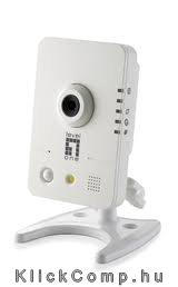 LevelOne FCS-0030 IP Cube beltéri kamera, 1MP1280x800, 3,6mm, PIR, SD fotó, illusztráció : LEVELONE-571006