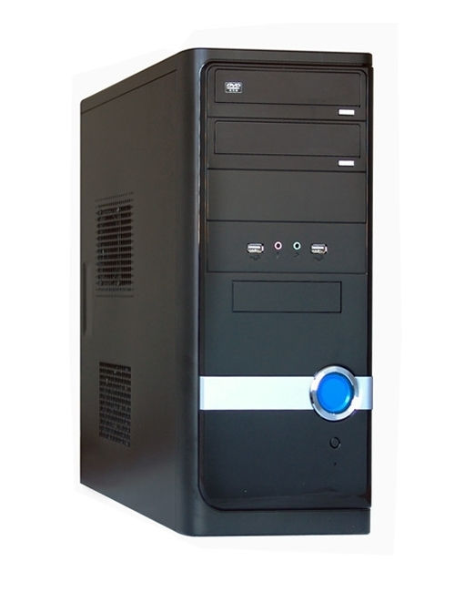 HÁZ LOGIC B22 Midi ház, 400 W, fekete (ModeCom) (2 év gar) - Már nem forgalmazo fotó, illusztráció : LOGB22400