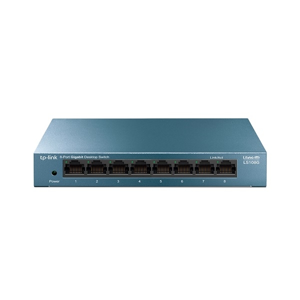 8 port Switch TP-LINK LS108G 8-Port 10/100/1000Mbps Desktop Switch fotó, illusztráció : LS108G