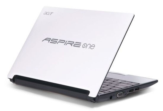 ACER Aspire One AOD255E-13DQWS 10,1 /Intel Atom N455 1,66GHz/1GB/250GB/Win7/Feh fotó, illusztráció : LU.SEY0D.098