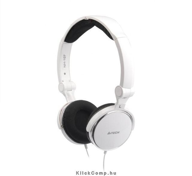 Fejhallgató fehér összecsukható A4-Tech fotó, illusztráció : L-600-2