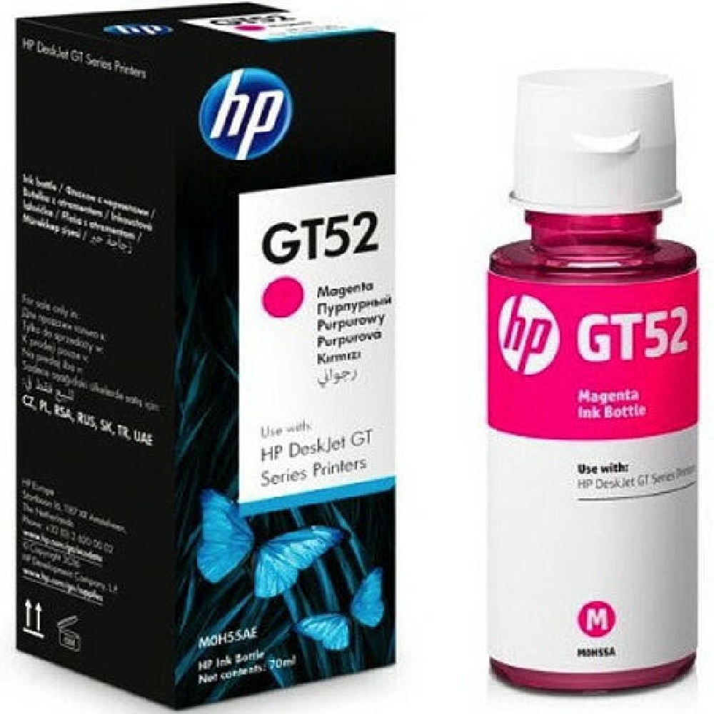 HP M0H55AE (GT52) Eredeti Pigment Tinta Magenta fotó, illusztráció : M0H55AE