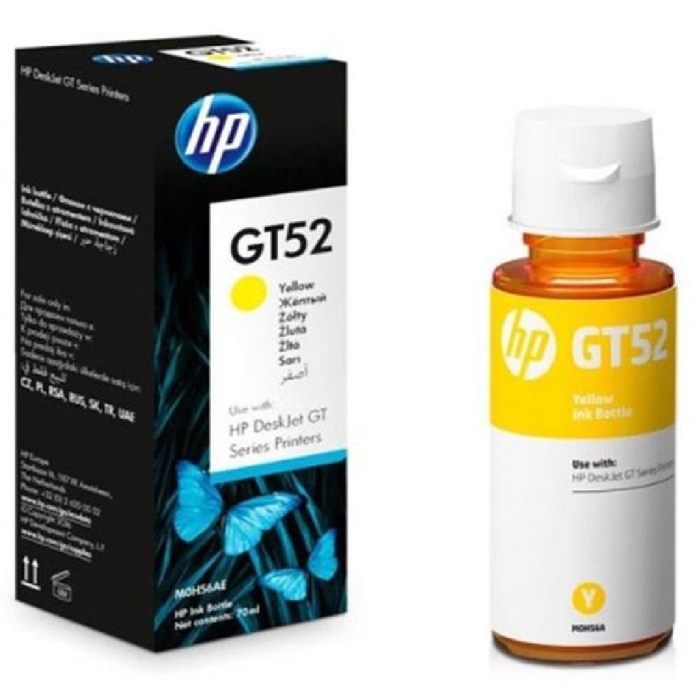 HP M0H56AE (GT52) Eredeti Pigment Tinta Yellow fotó, illusztráció : M0H56AE