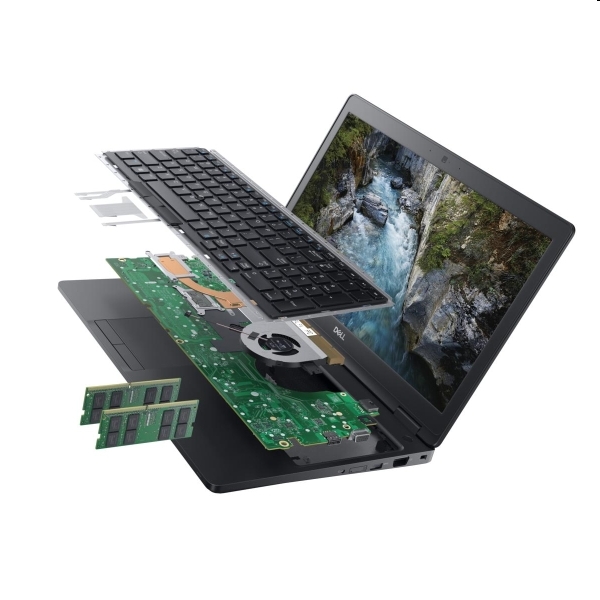 Dell Precision 3530 notebook munkaállomás 15.6  FHD i5-8400H 8GB 256GB P600 Win fotó, illusztráció : M3530-1