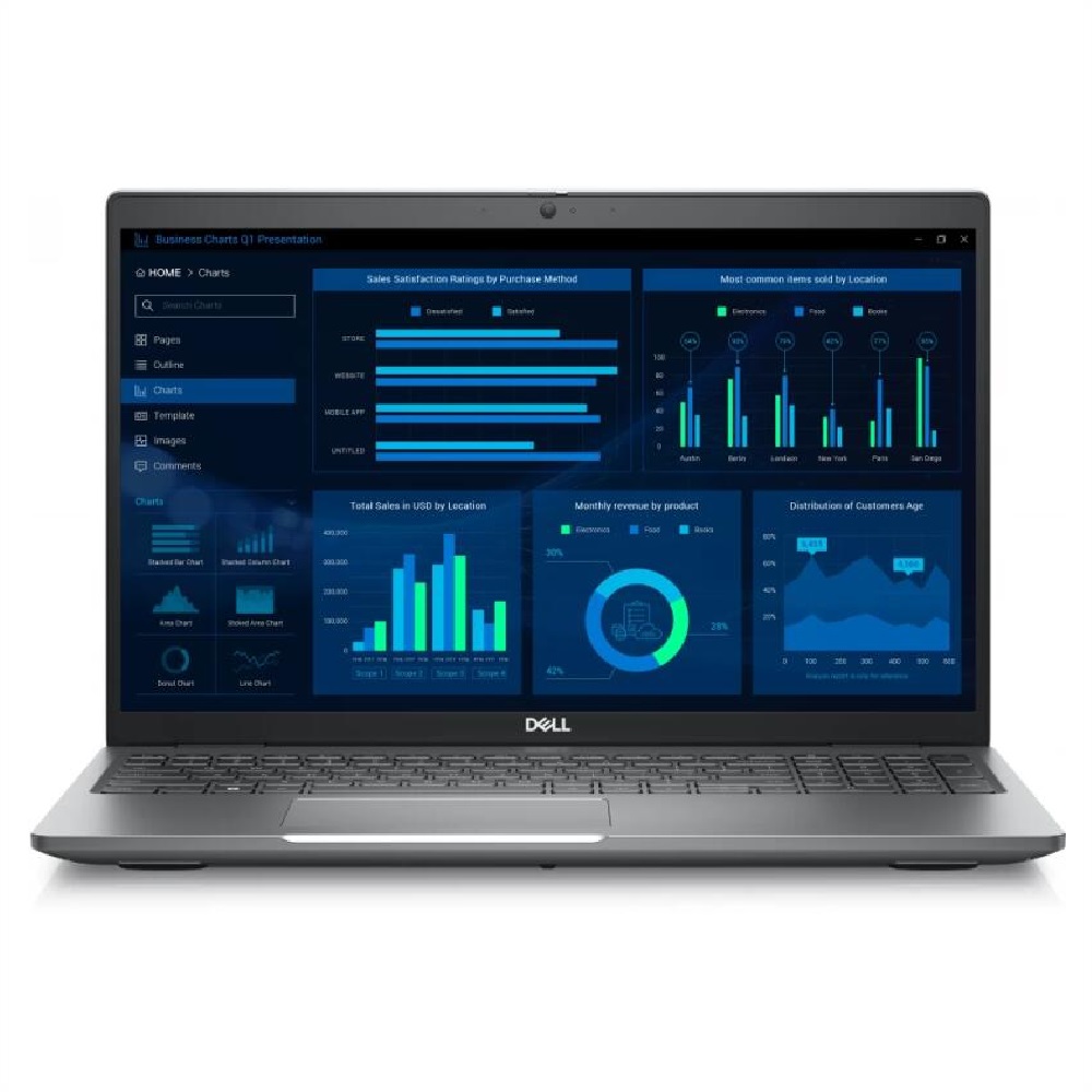 Dell Precision laptop 15,6  FHD i7-13700H 16GB 512GB RTXA500 W11Pro ezüst Dell fotó, illusztráció : M3581-1