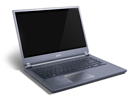 Acer M5481TG TOUCH ezüst notebook 14  HD Core i5 3317U nVGT640M 4GB 500GB 20GBS fotó, illusztráció : M5481PTG-53314G52Mas