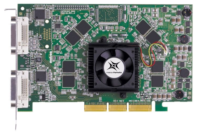 MATROX Parhelia DDR 128MB 128bit AGP videokártya fotó, illusztráció : MATROX44375