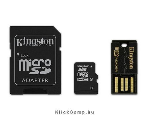 8GB SD micro SDHC Class 10 MBLY10G2/8GB memória kártya adapterrel fotó, illusztráció : MBLY10G2_8GB