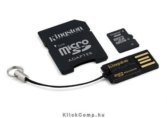 4GB SD micro SDHC Class 4 MBLY4G2/4GB memória kártya adapterrel fotó, illusztráció : MBLY4G2_4GB