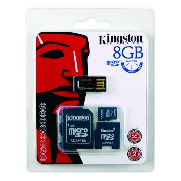 8GB SD micro SDHC Class 4 MBLY4G2/8GB memória kártya adapterrel fotó, illusztráció : MBLY4G2_8GB