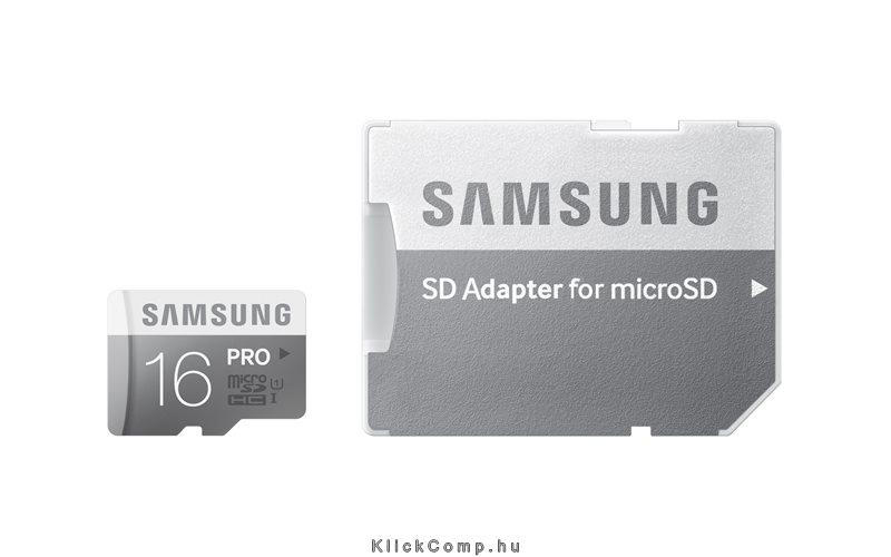 MicroSD kártya ADAPTERREL 16GB PRO MB-MG16DA/EU Class10, UHS-1 Grade1, R90/W50, fotó, illusztráció : MB-MG16DA_EU