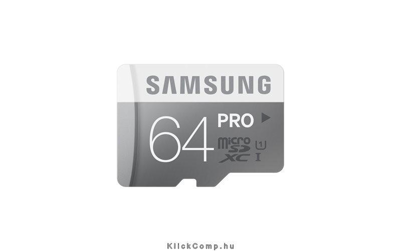 MicroSD kártya ADAPTER NÉLKÜL 64GB PRO MB-MG64D/EU Class10, UHS-1 Grade1, R90/W fotó, illusztráció : MB-MG64D_EU