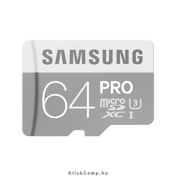 Memória-kártya 64GB MicroSD kártya Class10 Samsung PRO MB-MG64E/EU fotó, illusztráció : MB-MG64E_EU