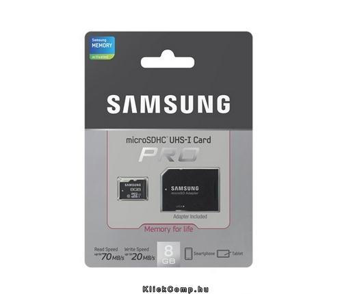 MicroSD kártya ADAPTERREL 8GB PRO MB-MG8GBA/EU Class10, UHS-1 Grade1, R70/W20, fotó, illusztráció : MB-MG8GBA_EU
