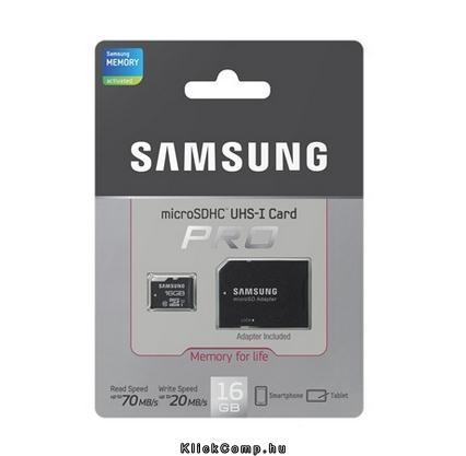 MicroSD kártya ADAPTERREL 16GB PRO MB-MGAGBA/EU Class10, UHS-1 Grade1, R70/W20, fotó, illusztráció : MB-MGAGBA_EU