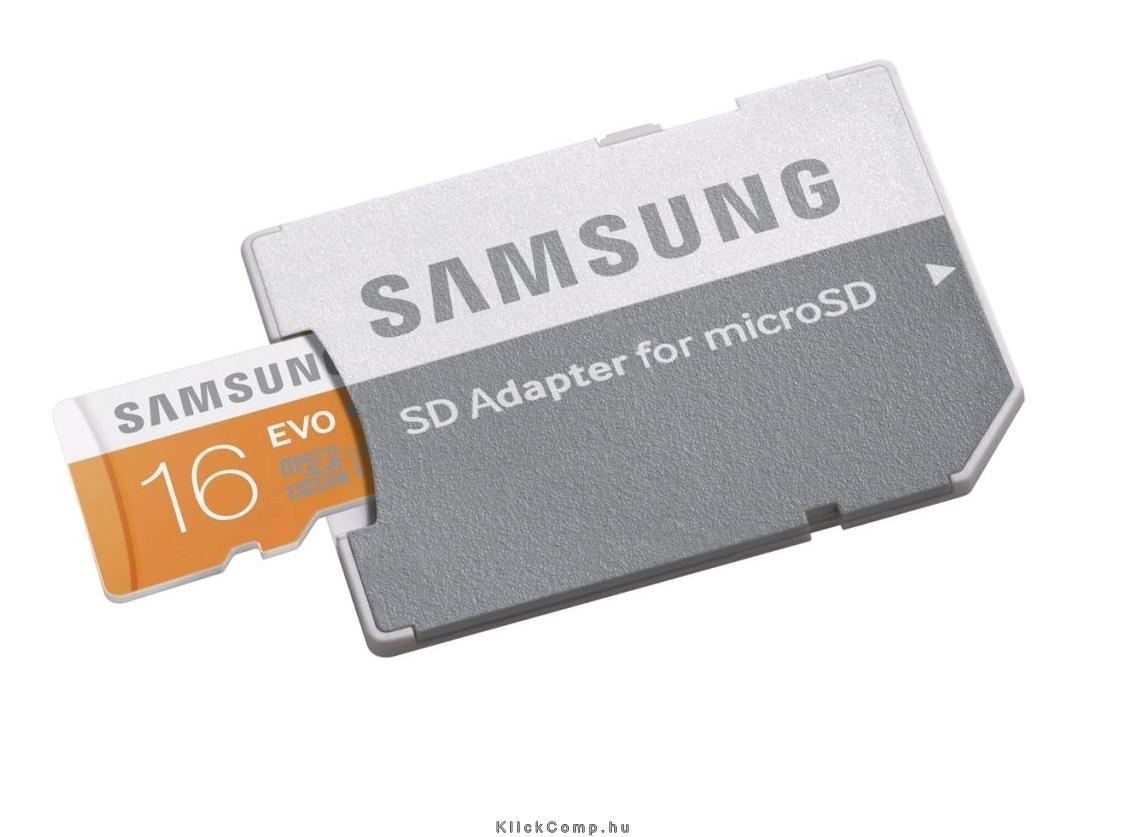 MicroSD kártya ADAPTERREL 16GB EVO, MB-MP16DA/EU Class10, UHS-1 Grade1, Up to 4 fotó, illusztráció : MB-MP16DA_EU