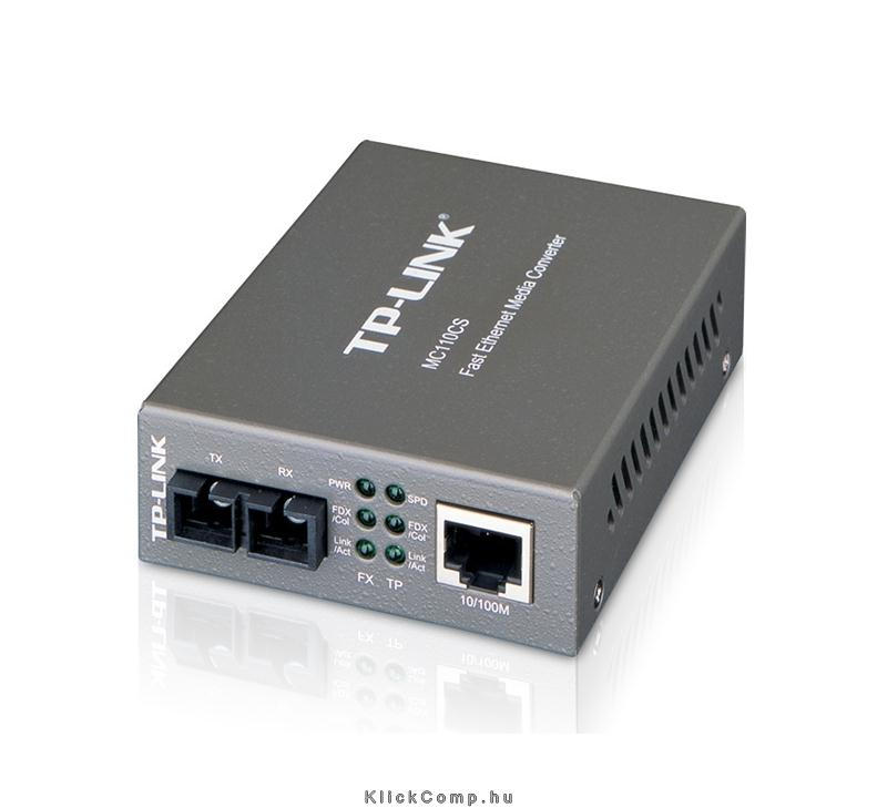 Media Converter Singlemode 100Base-LX SC Fast Ethernet fotó, illusztráció : MC110CS