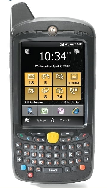 Motorola MC65 vállalati digitális asszisztens vonalkód olvasó adatgyűjtő fotó, illusztráció : MC659B-PD0BAA00100