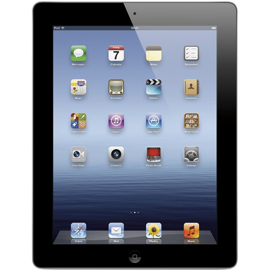 iPad 9.7  ,2048x1536,Retina Display,64GB, iOS 5,Wi-Fi,BT Black Retail fotó, illusztráció : MD512FD_A