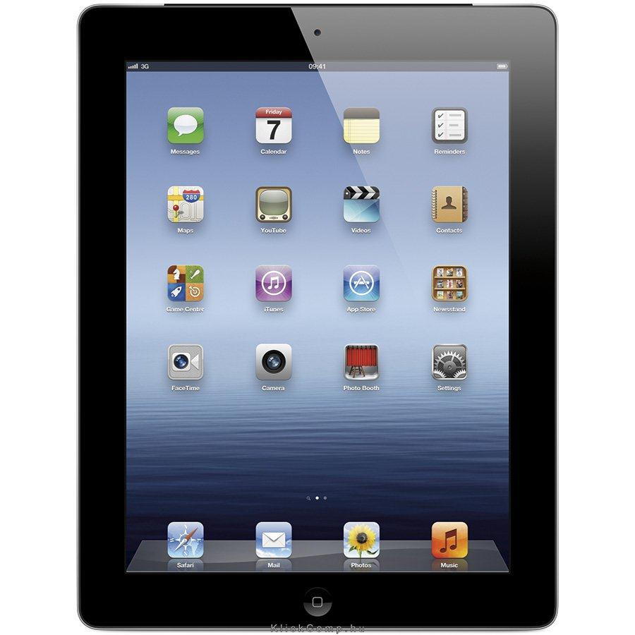 iPad 9.7  ,2048x1536,Retina Display,16GB, iOS 5,Wi-Fi,BT,4G Black Retail fotó, illusztráció : MD522FD_A