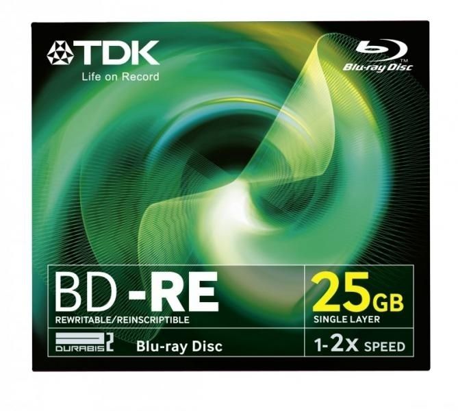 TDK BlueRay 25Gb 2x újraírható fotó, illusztráció : MDDVDBRW25NT