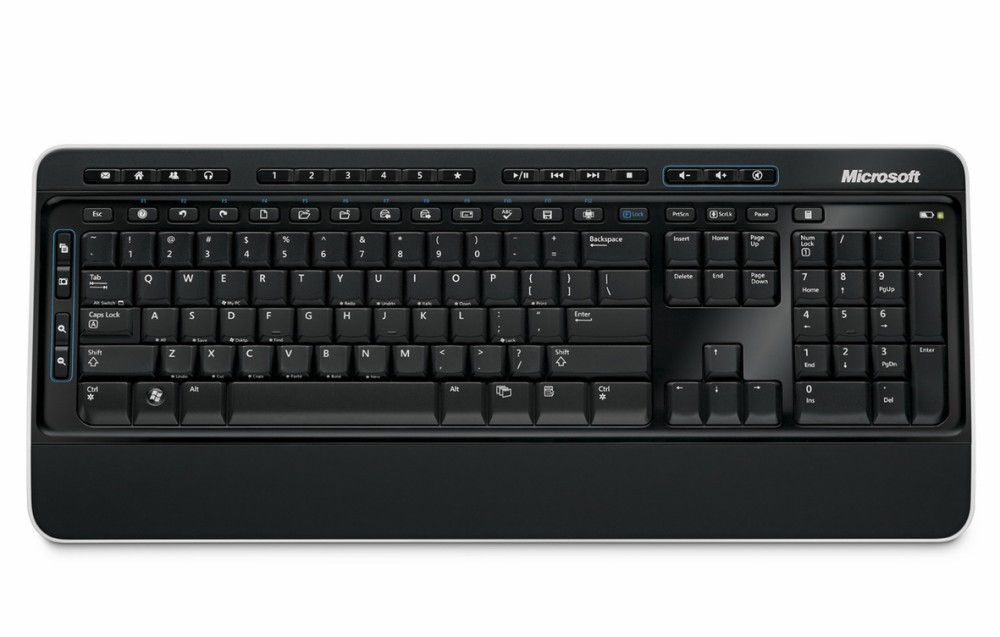 Microsoft Desktop 3000 vezeték nélküli desktop, magyar kiosztás, fekete fotó, illusztráció : MFC-00023