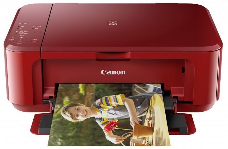 Multifunkciós nyomtató színes A4 otthoni duplex WIFI borvörös Canon PIXMA MG365 fotó, illusztráció : MG3650R