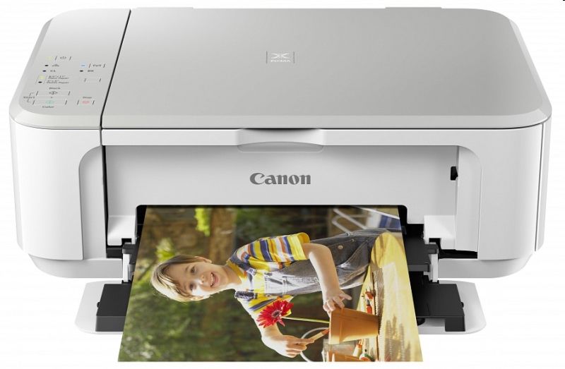 Multifunkciós nyomtató színes A4 Canon PIXMA MG3650 otthoni duplex WIFI fehér fotó, illusztráció : MG3650W