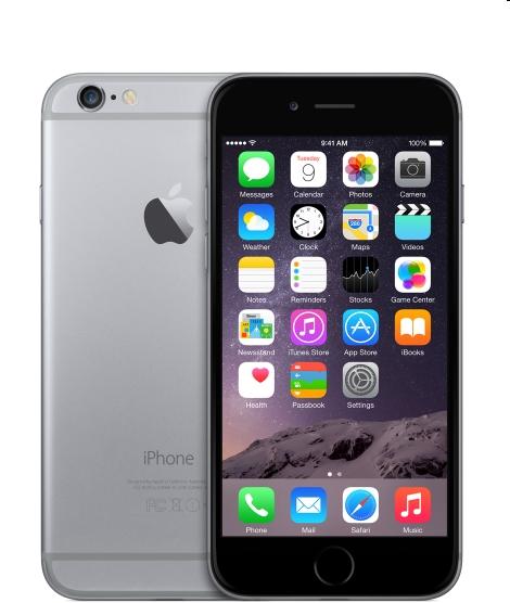 iPhone 6 mobiltelefon 64GB Space Gray fotó, illusztráció : MG4F2