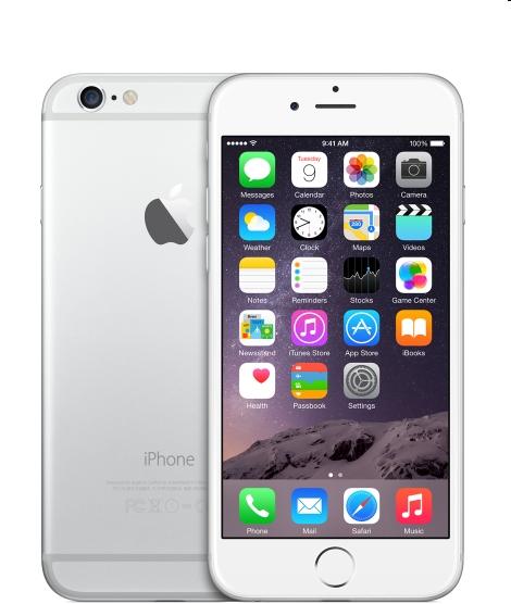 Apple iPhone 6 mobiltelefon 64GB Silver fotó, illusztráció : MG4H2