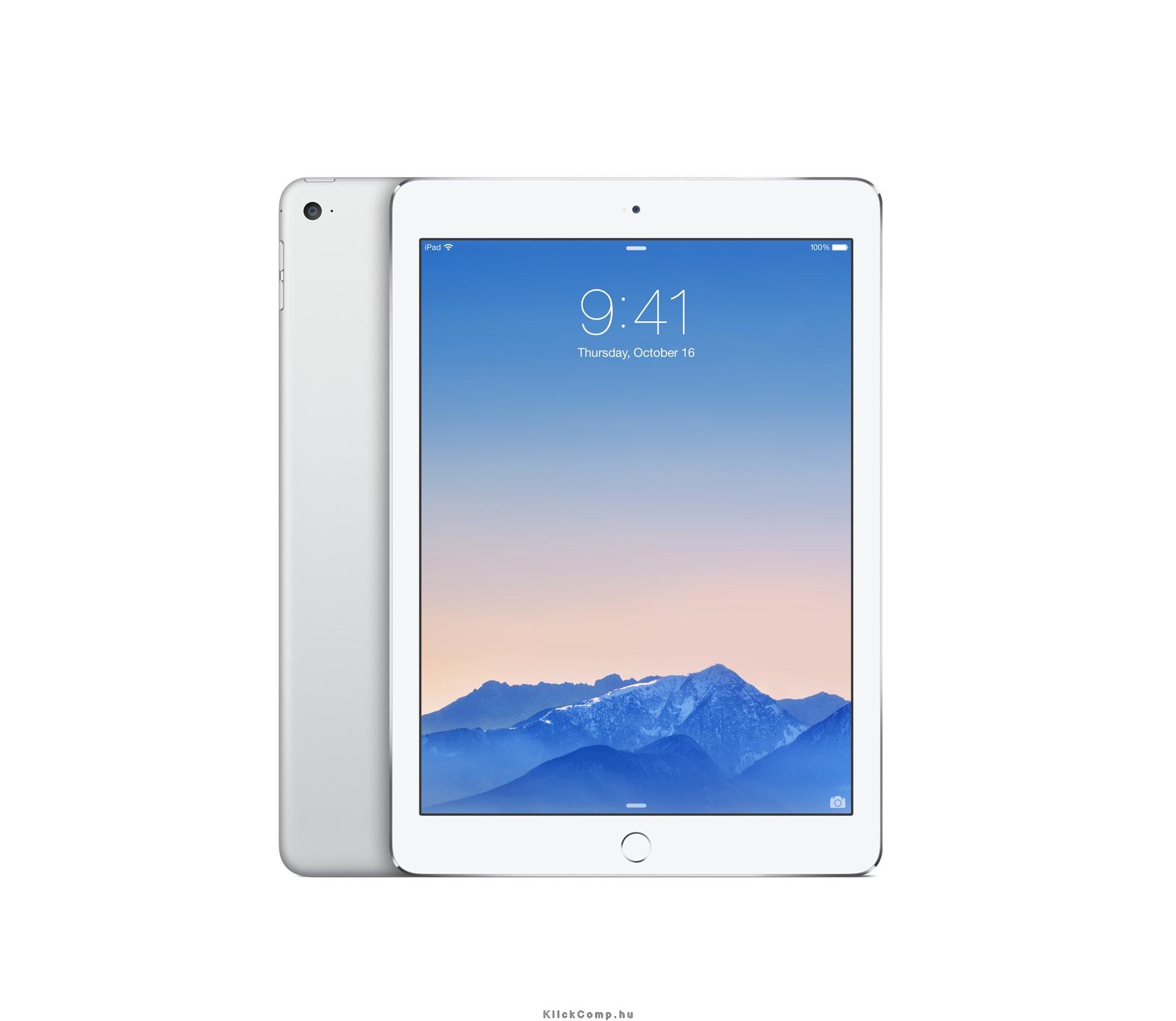 iPad Air 2 64 GB Wi-Fi + Cellular ezüst fotó, illusztráció : MGHY2