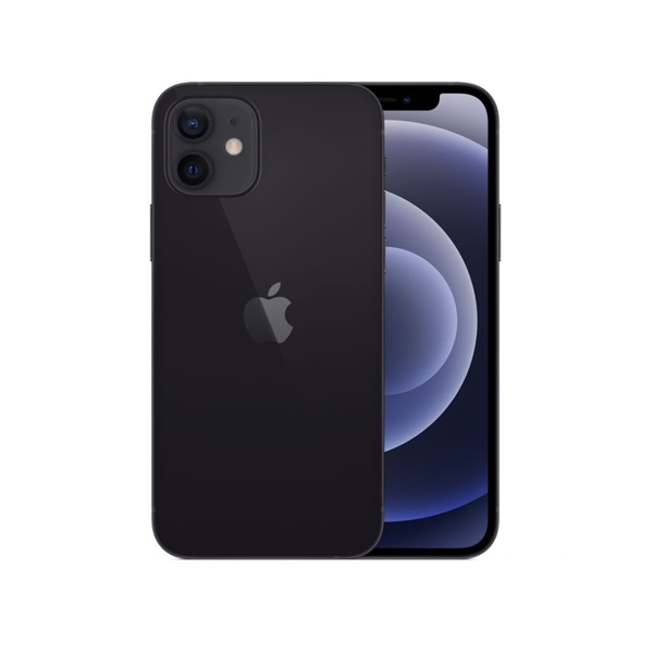 Apple iPhone 12 128GB Black (fekete) fotó, illusztráció : MGJA3