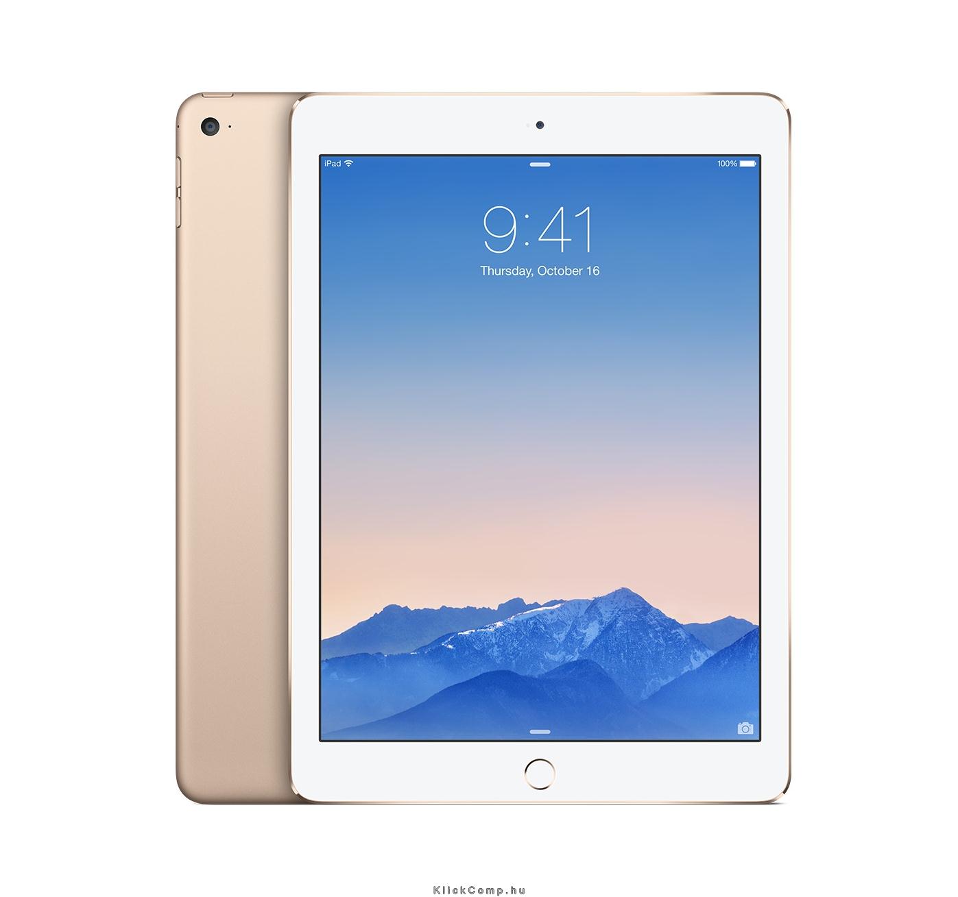 iPad Air 2 16 GB Wi-Fi + Cellular arany fotó, illusztráció : MH1C2