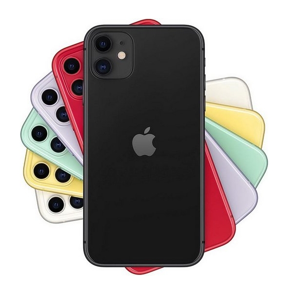 Apple iPhone 11 128GB Black (fekete) fotó, illusztráció : MHDH3