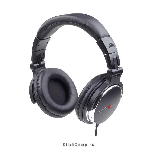 A4-Tech-Gembird összecsukható fekete DJ fejhallgató fotó, illusztráció : MHP-YUL-BK