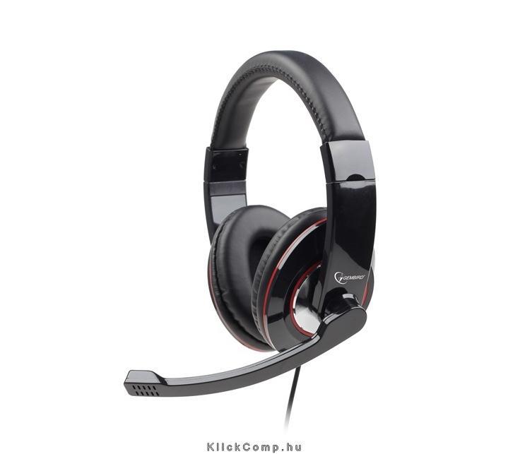 A4-Tech fekete headset fotó, illusztráció : MHS-001