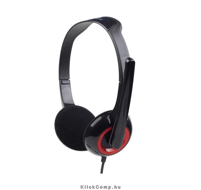 A4-Tech fekete headset fotó, illusztráció : MHS-002