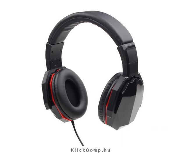 A4-Tech-Gembird vibrációs 5.1-es fekete headset fotó, illusztráció : MHS-5.1VU-001