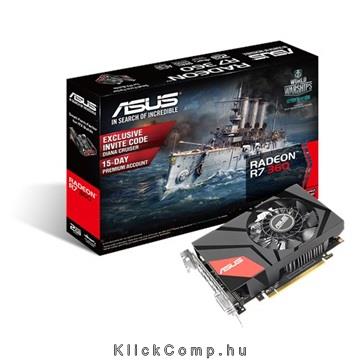 VGA R7-360-2GB DDR5 PCI-Ex16x MINI ASUS Videokártya fotó, illusztráció : MINI-R7360-2G