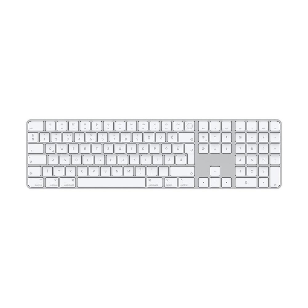 Vezetéknélküli billentyűzet Apple Magic Keyboard Touch ID fehér HU fotó, illusztráció : MK2C3MG_A