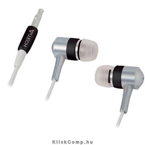 A4-Tech ezüst-fekete fülhallgató fotó, illusztráció : MK-650-B