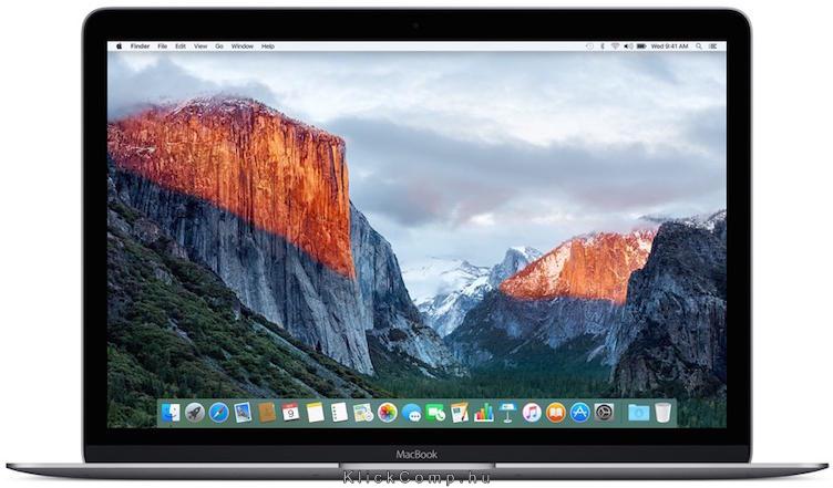 Apple MacBook 12  notebook m3 8GB 256GB SSD HD515 asztroszürke fotó, illusztráció : MLH72MG_A