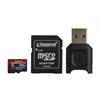 Memria-krtya 256GB SD micro adapterrel, olvasvalSDXC Class 10 UHS-II U3 Kingston Canvas React Plus MLPMR2/256GB                                                                                      