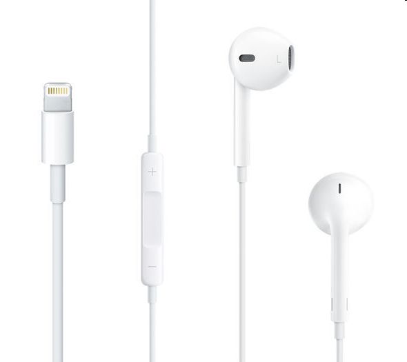 Apple Earpods fülhallgató távvezérlővel és mikrofonnal (Lightning csatlakozó) fotó, illusztráció : MMTN2ZM_A