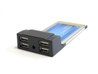 4 port USB2 PCMCIA Cardbus adapter fotó, illusztráció : MP6212CB4U